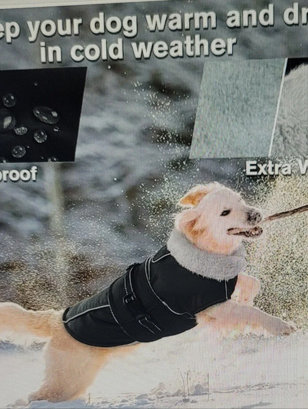 Premium Dog Coat Reflective Waterproof Windproof Vest Large Dog